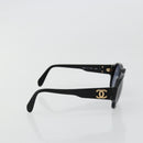 CHANEL COCO Mark Sunglasses plastic Black CC Auth 178797-5