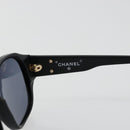 CHANEL COCO Mark Sunglasses plastic Black CC Auth 178797-9