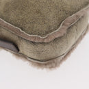 CELINE Shoulder Bag Mouton Brown Auth 178798A-9