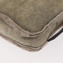 CELINE Shoulder Bag Mouton Brown Auth 178798A-14