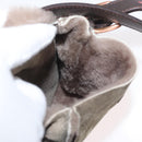 CELINE Shoulder Bag Mouton Brown Auth 178798A-19