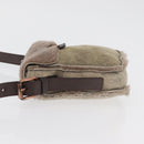 CELINE Shoulder Bag Mouton Brown Auth 178798A-4