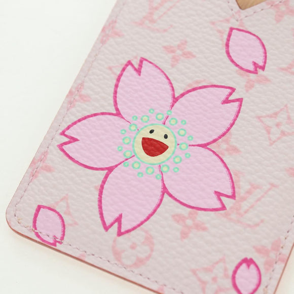 LOUIS VUITTON Monogram Cherry Blossom Etui Mirror Roze M92019 LV Auth 178799SAV
