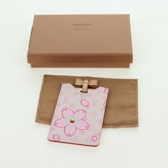LOUIS VUITTON Monogram Cherry Blossom Etui Mirror Roze M92019 LV Auth 178799SAV