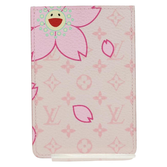 LOUIS VUITTON Monogram Cherry Blossom Etui Mirror Roze M92019 LV Auth 178799SAV