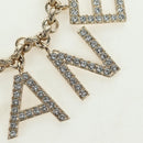 CHANEL Logo Bracelet metal Champagne Gold CC Auth 178800SM-3