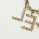 CHANEL Logo Bracelet metal Champagne Gold CC Auth 178800SM-8
