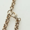 CHANEL Logo Necklace metal Champagne Gold CC Auth 178801SM-15