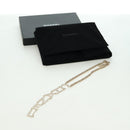 CHANEL Logo Necklace metal Champagne Gold CC Auth 178801SM-18