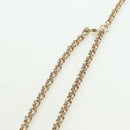 CHANEL Logo Necklace metal Champagne Gold CC Auth 178801SM-6
