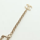 CHANEL Logo Necklace metal Champagne Gold CC Auth 178801SM-7
