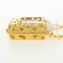CHANEL Perfume Necklace metal Gold CC Auth 178803M-11