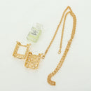 CHANEL Perfume Necklace metal Gold CC Auth 178803M-15