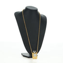 CHANEL Perfume Necklace metal Gold CC Auth 178803M-19