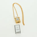 CHANEL Perfume Necklace metal Gold CC Auth 178803M-20