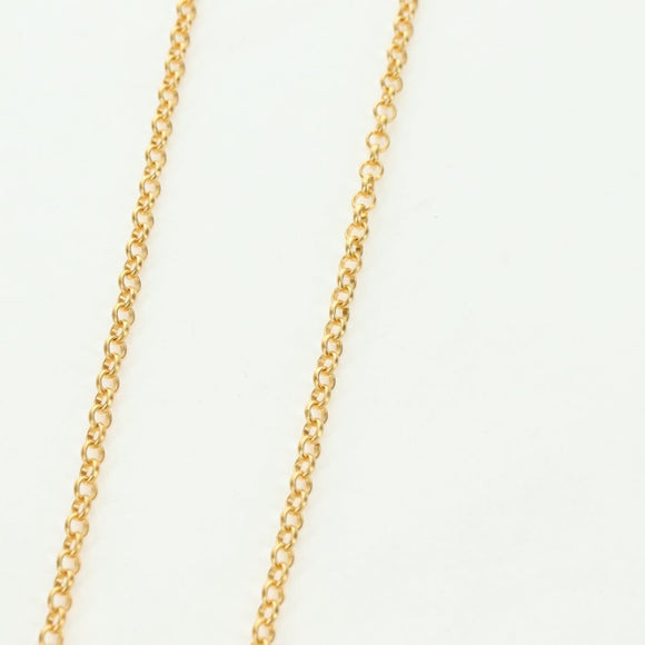 CHANEL Perfume Necklace metal Gold CC Auth 178803M