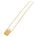 CHANEL Perfume Necklace metal Gold CC Auth 178803M-6