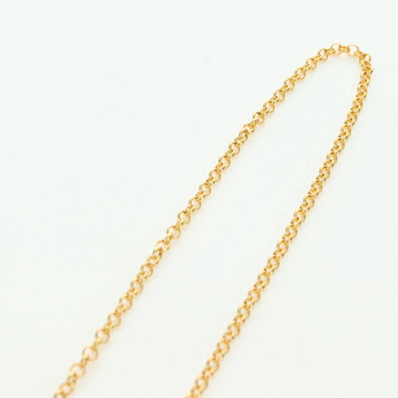CHANEL Perfume Necklace metal Gold CC Auth 178803M