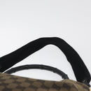 GUCCI GG Canvas Bamboo Shoulder Bag 2way Navy Gold 001 4058 Auth 178808-14