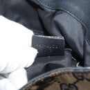 GUCCI GG Canvas Bamboo Shoulder Bag 2way Navy Gold 001 4058 Auth 178808-12