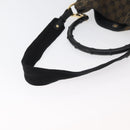 GUCCI GG Canvas Bamboo Shoulder Bag 2way Navy Gold 001 4058 Auth 178808-9