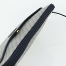 GUCCI Micro GG Supreme Shoulder Bag PVC Navy Gold Auth 178810-6
