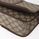 GUCCI GG Supreme Web Sherry Line Bag PVC Beige Gold 001 104 0551 Auth 178811-15