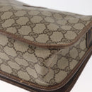 GUCCI GG Supreme Web Sherry Line Bag PVC Beige Gold 001 104 0551 Auth 178811-9