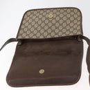 GUCCI GG Supreme Web Sherry Line Bag PVC Beige Gold 001 104 0551 Auth 178811-10