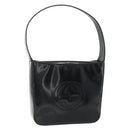 GUCCI Soho Shoulder Bag Patent Leather Black Silver 000 1013 0506 Auth 178814-1