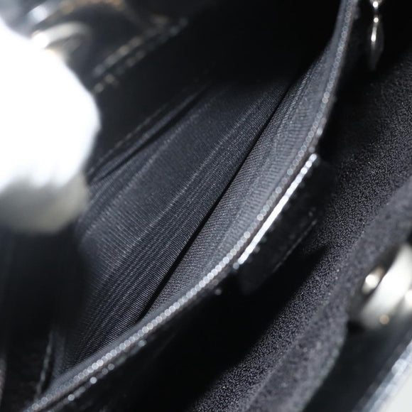 GUCCI Soho Shoulder Bag Patent Leather Black Silver 000 1013 0506 Auth 178814