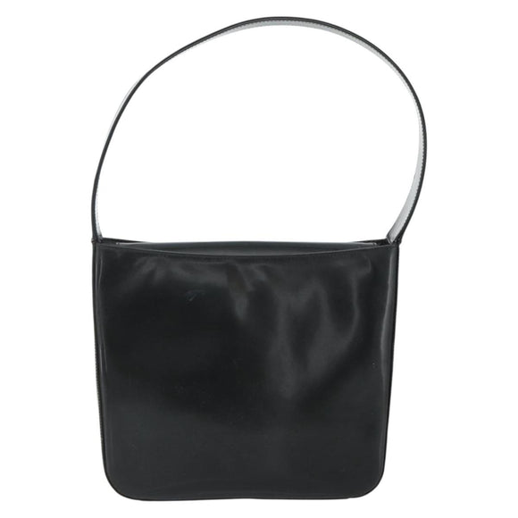 GUCCI Soho Shoulder Bag Patent Leather Black Silver 000 1013 0506 Auth 178814