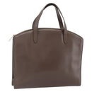 GUCCI Hand Bag Leather Brown Gold 000 1998 0570 Auth 178815-1