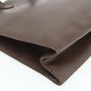 GUCCI Hand Bag Leather Brown Gold 000 1998 0570 Auth 178815-11
