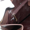 GUCCI Hand Bag Leather Brown Gold 000 1998 0570 Auth 178815-19