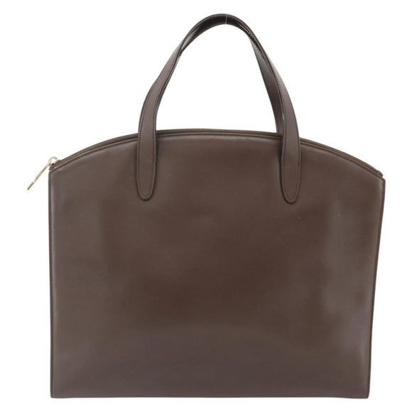 GUCCI Hand Bag Leather Brown Gold 000 1998 0570 Auth 178815
