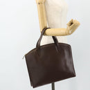 GUCCI Hand Bag Leather Brown Gold 000 1998 0570 Auth 178815-22