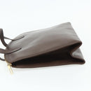 GUCCI Hand Bag Leather Brown Gold 000 1998 0570 Auth 178815-4