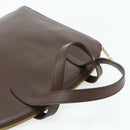 GUCCI Hand Bag Leather Brown Gold 000 1998 0570 Auth 178815-7