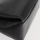 GUCCI Hand Bag Leather Black Gold Auth 178816-8