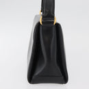 GUCCI Hand Bag Leather Black Gold Auth 178816-4