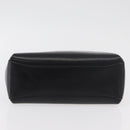 GUCCI Hand Bag Leather Black Gold Auth 178816-5