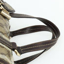 GUCCI GG Crystal Histeria Hand Bag Coated Canvas Beige Gold 181485 Auth 178817-8
