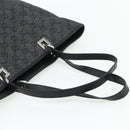 GUCCI GG Canvas Tote Bag Black Silver 31243 Auth 178818-7