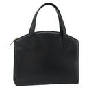 GUCCI Hand Bag Leather Black Gold 000 2058 0569 0 Auth 178820-1