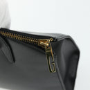GUCCI Hand Bag Leather Black Gold 000 2058 0569 0 Auth 178820-14