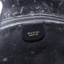 GUCCI Hand Bag Leather Black Gold 000 2058 0569 0 Auth 178820-15