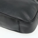 GUCCI Bamboo Shoulder Bag Leather 2way Black Gold 001 1577 Auth 178821-17
