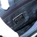 PRADA Tote Bag Nylon Navy Silver Auth 178825-18