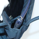 PRADA Tote Bag Nylon Navy Silver Auth 178825-23